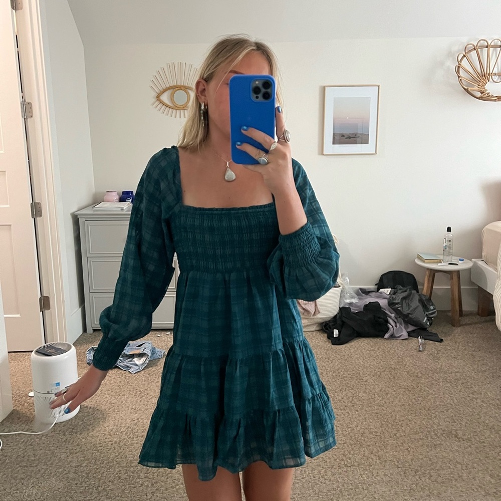 Cutest Urban Outiftters green/blue dress
